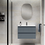 Mueble fondo reducido Box de baño suspendido 2 cajones de Visobath